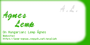 agnes lemp business card